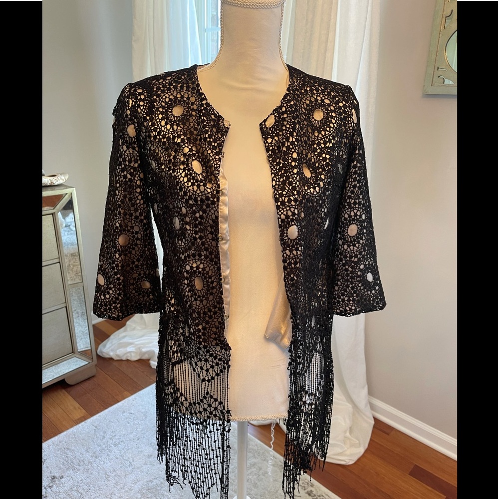 Jacket - lace and fringe